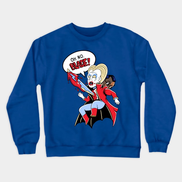 Oh no, BLADE! Crewneck Sweatshirt by LAckas